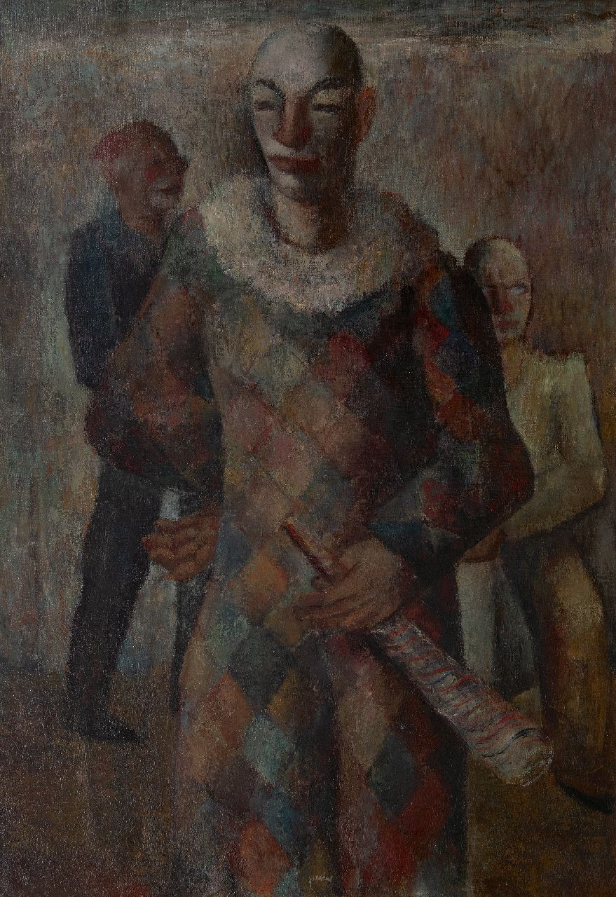 Heel J.J. van | Johannes Jacobus 'Jan' van Heel | Paintings offered for sale | Clowns, oil on canvas 100.1 x 70.3 cm, signed l.c. and to be dated ca. 1945