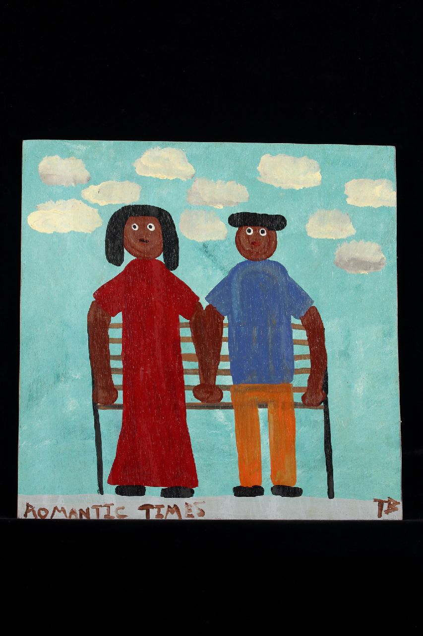 Brown T.  | Timothy 'Tim' Brown, Romantic times, acryl op paneel 48,0 x 48,0 cm, gesigneerd rechtsonder met initialen