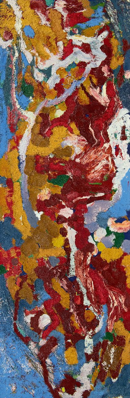 Hunziker F.  | Frieda Hunziker | Schilderijen te koop aangeboden | Fata morgana, olieverf op doek 150,0 x 50,0 cm, gesigneerd op spieraam en te dateren ca. 1960