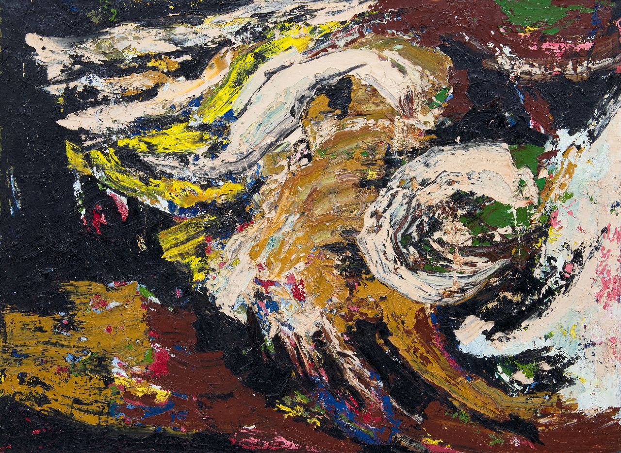Hunziker F.  | Frieda Hunziker | Schilderijen te koop aangeboden | Image, olieverf op doek 75,0 x 100,0 cm, gesigneerd op spieraam en te dateren 1962