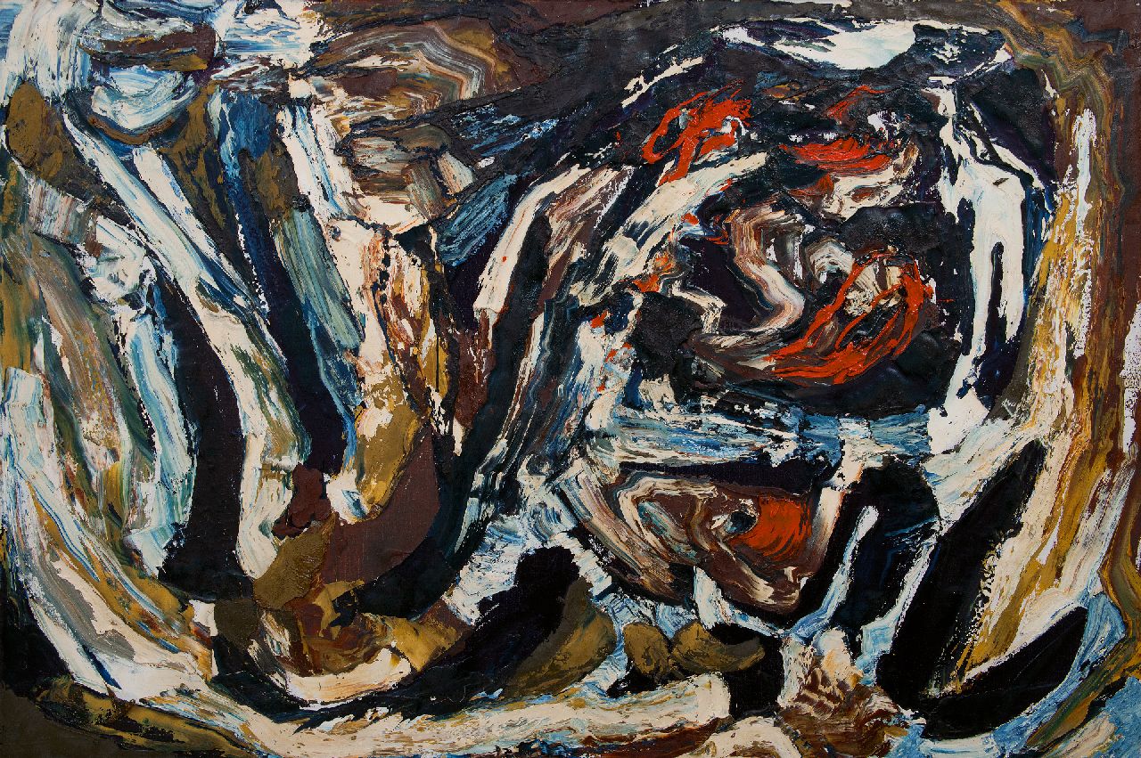 Hunziker F.  | Frieda Hunziker | Schilderijen te koop aangeboden | Nuit Mexicaine, olieverf op doek 100,0 x 150,2 cm, gesigneerd op spieraam en te dateren 1963, zonder lijst