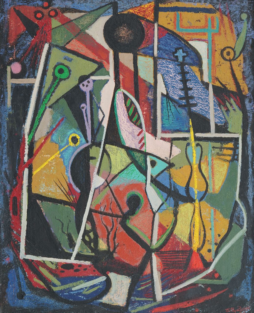 Boers W.H.F.  | 'Willy' Herman Friederich Boers | Schilderijen te koop aangeboden | Désir potentiel, olieverf op doek 75,0 x 60,0 cm, gesigneerd rechtsonder en gedateerd '48