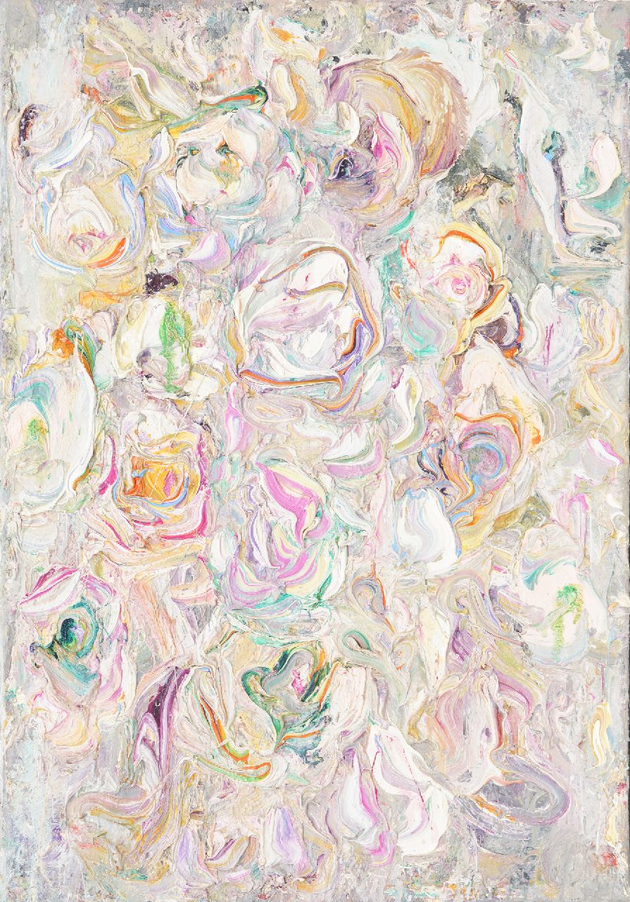 Mulders M.M.M.  | Marcus Martinus Maria 'Marc' Mulders | Schilderijen te koop aangeboden | Bloemen, olieverf op doek 70,2 x 50,0 cm