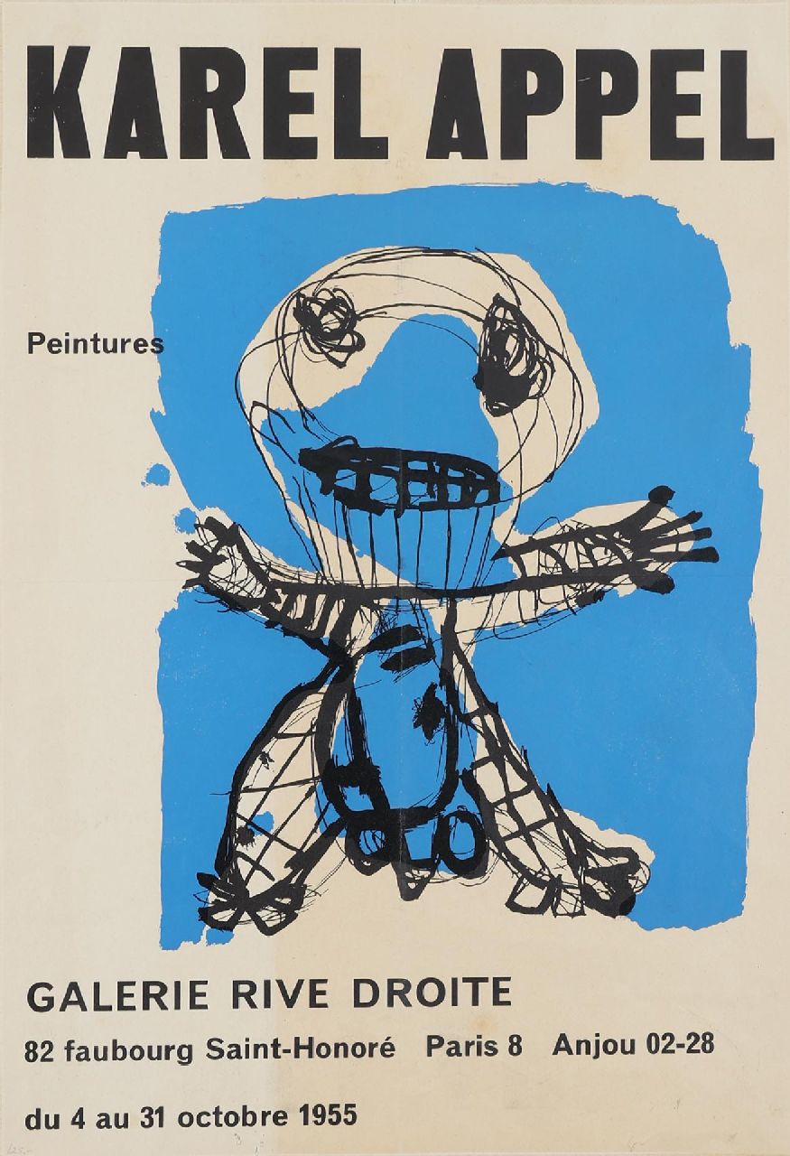 Appel C.K.  | Christiaan 'Karel' Appel |  te koop aangeboden | Affiche van Karel Appel