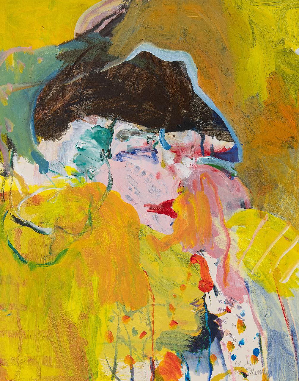 Bohemen C.B. van | Cornelis Bernardus 'Kees' van Bohemen | Schilderijen te koop aangeboden | Vrouw, gouache en olieverf op papier 82,0 x 64,0 cm, gesigneerd rechtsonder en gedateerd '78 Bohemen C.B. van | Cornelis Bernardus 'Kees' van Bohemen | Schilderijen te koop aangeboden | Vrouw, gouache en olieverf op papier 82,0 x 64,0 cm, gesigneerd rechtsonder en gedateerd '78