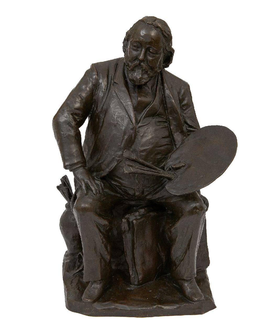 Odé A.W.M.  | 'Arend' Willem Maurits Odé | Beelden en objecten te koop aangeboden | De Hollandse schilder Jacob Maris, brons 43,0 x 27,5 cm, gesigneerd op de portfolio en gedateerd '95 Odé A.W.M.  | 'Arend' Willem Maurits Odé | Beelden en objecten te koop aangeboden | De Hollandse schilder Jacob Maris, brons 43,0 x 27,5 cm, gesigneerd op de portfolio en gedateerd '95
