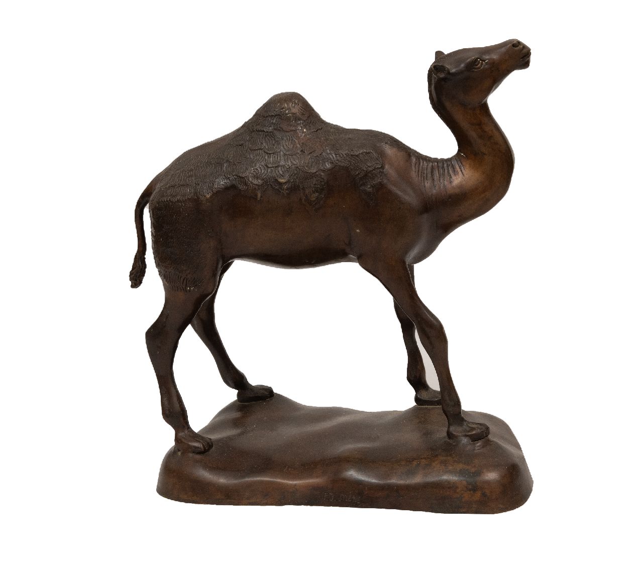 Mène P.J.  | Pierre Jules Mène, Dromedaris, brons 35,9 x 16,4 cm, gesigneerd op de basis