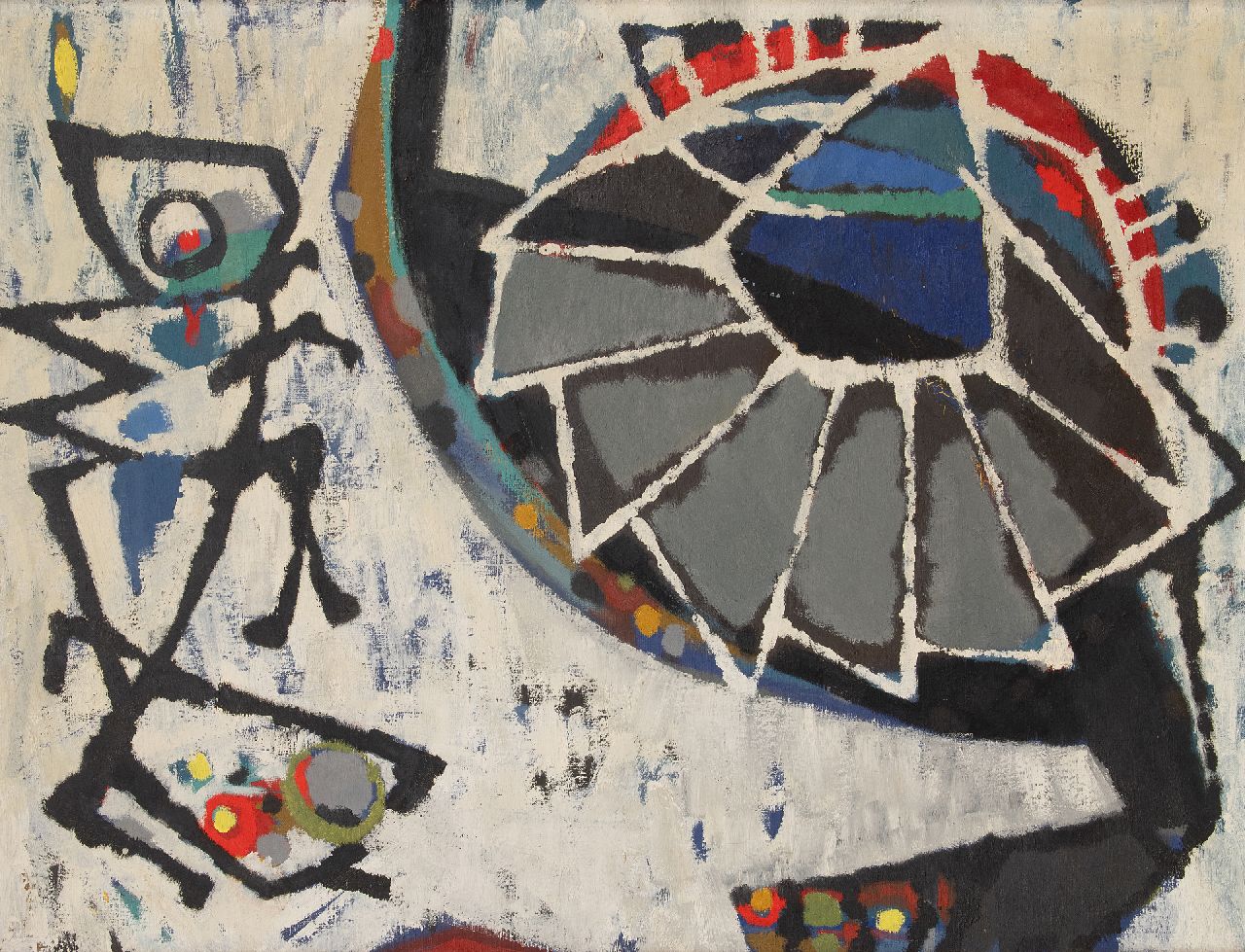 Hunziker F.  | Frieda Hunziker, Ants, olieverf op doek 75,5 x 100,1 cm, te dateren eind jaren 50 GERESERVEERD