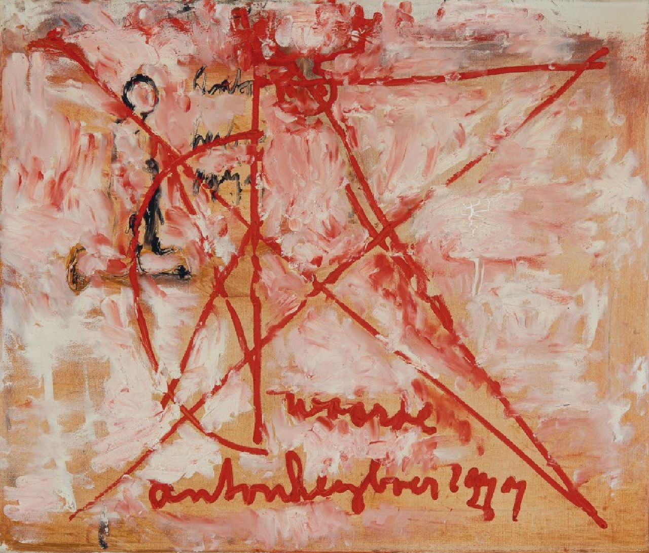 Heyboer A.  | Anton Heyboer | Schilderijen te koop aangeboden | Zonder titel, olieverf op doek 55,0 x 65,0 cm, gesigneerd middenonder en gedateerd 1977