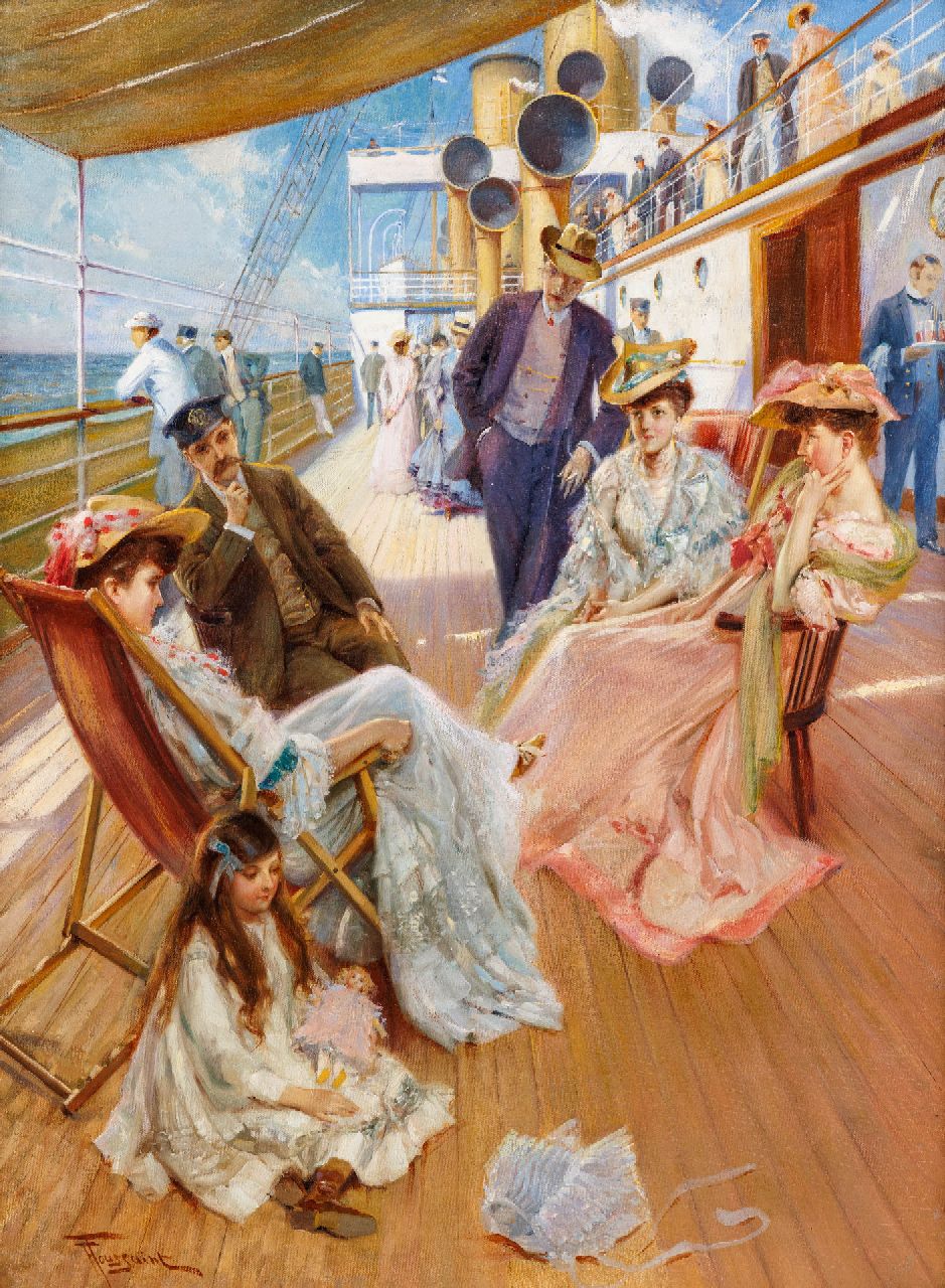 Toussaint F.  | Fernand Toussaint | Schilderijen te koop aangeboden | La croisière, olieverf op doek 73,0 x 53,0 cm, gesigneerd linksonder