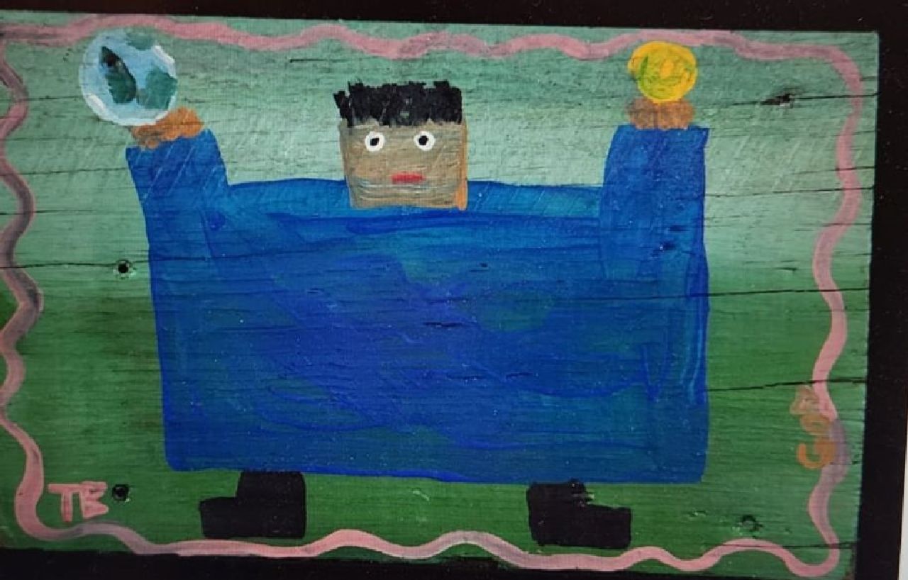 Brown T.  | Timothy 'Tim' Brown | Schilderijen te koop aangeboden | God, olieverf op paneel 39,0 x 24,0 cm, jaren '60  niet te koop