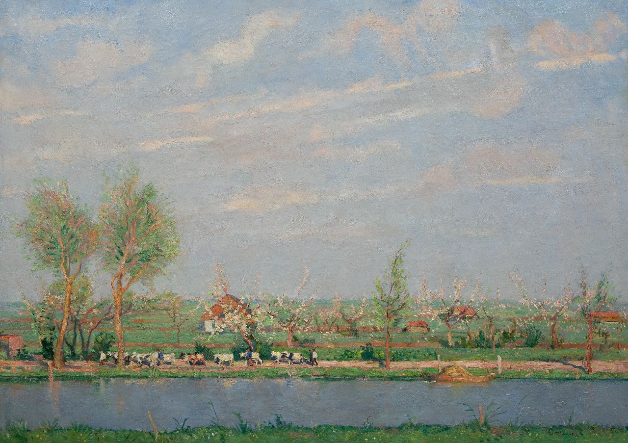 Jan Poortenaar | Lente, olieverf op doek, 100,6 x 140,2 cm, gesigneerd r.o. en zonder lijst Jan Poortenaar | Lente, olieverf op doek, 100,6 x 140,2 cm, gesigneerd r.o. en zonder lijst