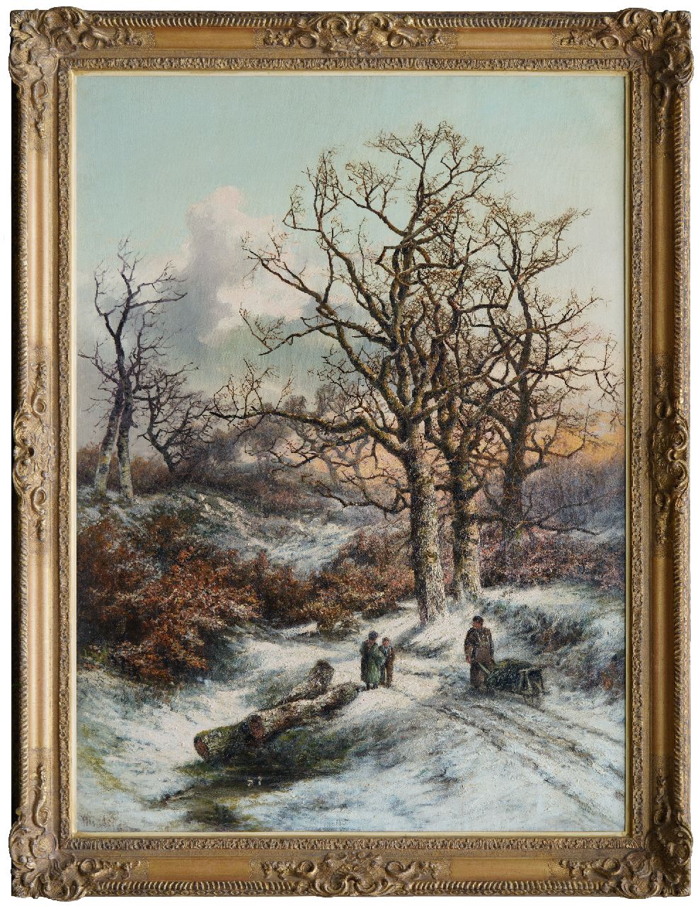 Middelbeek M.C.  | Marius Christiaan Middelbeek | Paintings offered for sale | A winter landscape, oil on canvas 129.9 x 95.3 cm, signed l.l.