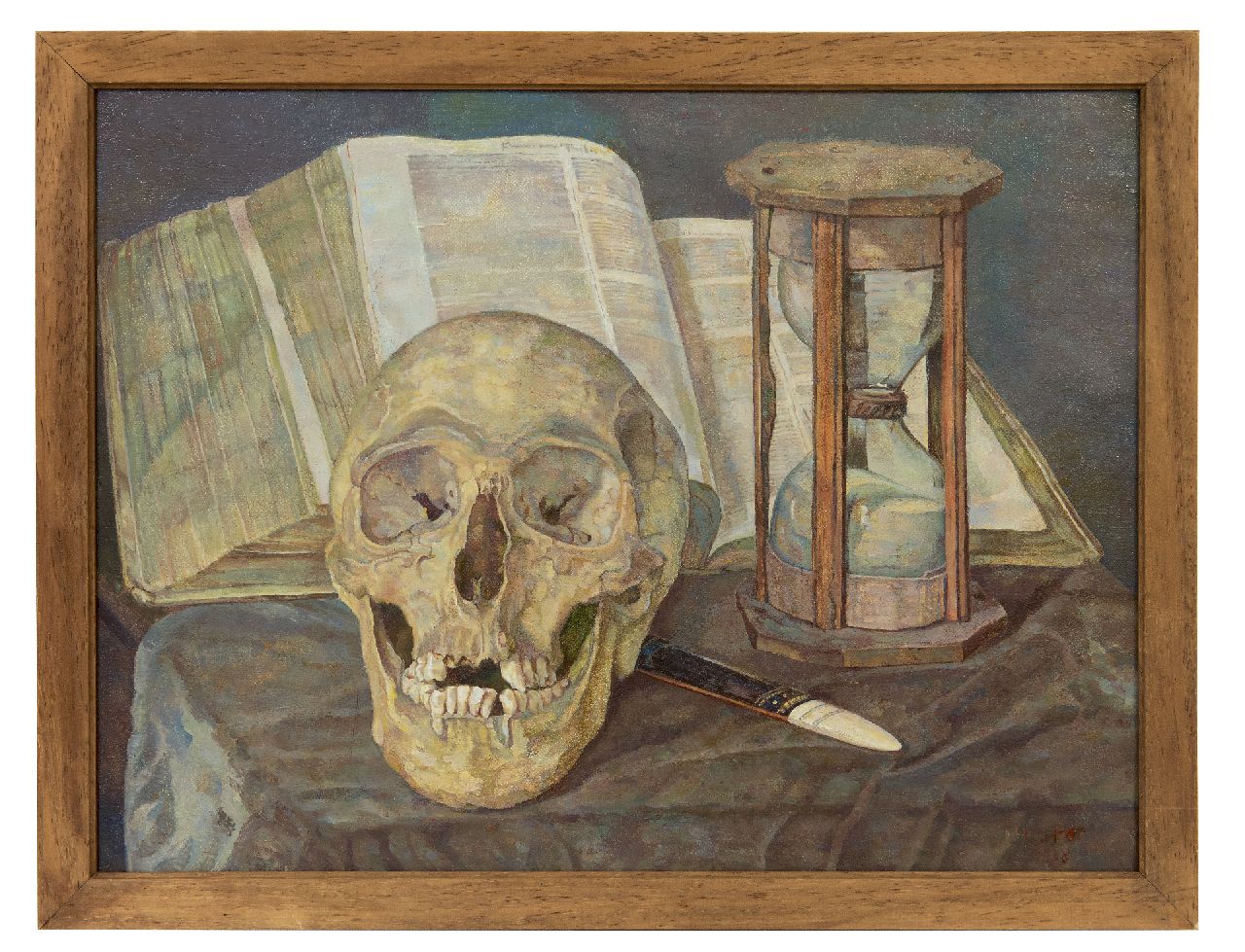 Pabst C.J.  | Cornia Johanna 'Corrie' Pabst | Schilderijen te koop aangeboden | Vanitas stilleven, olieverf op doek 30,5 x 40,2 cm, gesigneerd rechtsonder Pabst C.J.  | Cornia Johanna 'Corrie' Pabst | Schilderijen te koop aangeboden | Vanitas stilleven, olieverf op doek 30,5 x 40,2 cm, gesigneerd rechtsonder