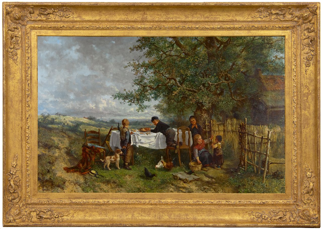 Kate J.M.H. ten | Johan 'Mari' Henri ten Kate | Paintings offered for sale | The little marauders, oil on canvas 65.0 x 101.5 cm, signed l.l.