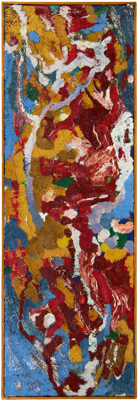 Hunziker F.  | Frieda Hunziker | Schilderijen te koop aangeboden | Fata morgana, olieverf op doek 150,0 x 50,0 cm, gesigneerd op spieraam en te dateren ca. 1960