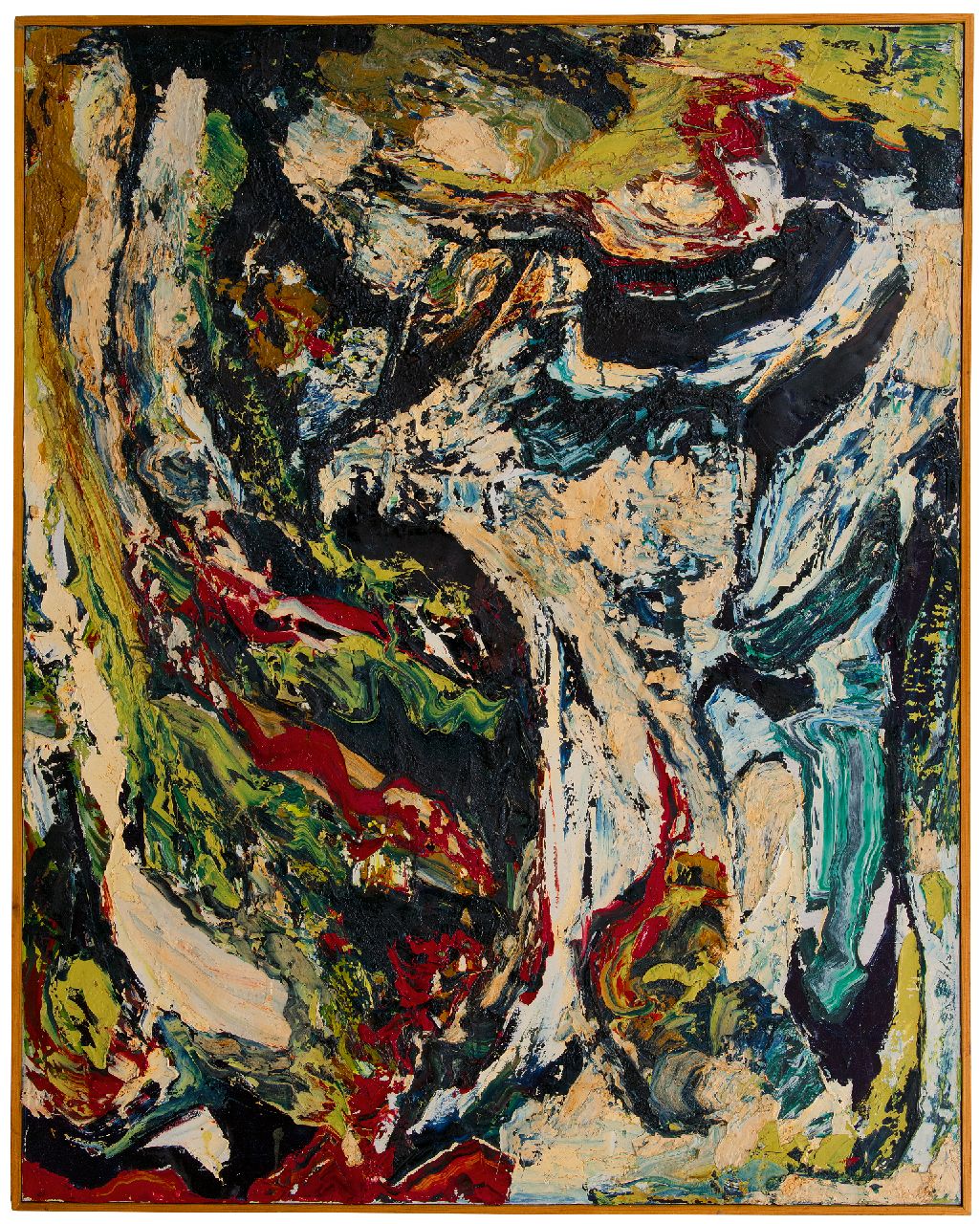 Hunziker F.  | Frieda Hunziker, Het geheim, olieverf op doek 125,1 x 99,7 cm, gesigneerd verso en te dateren 1962