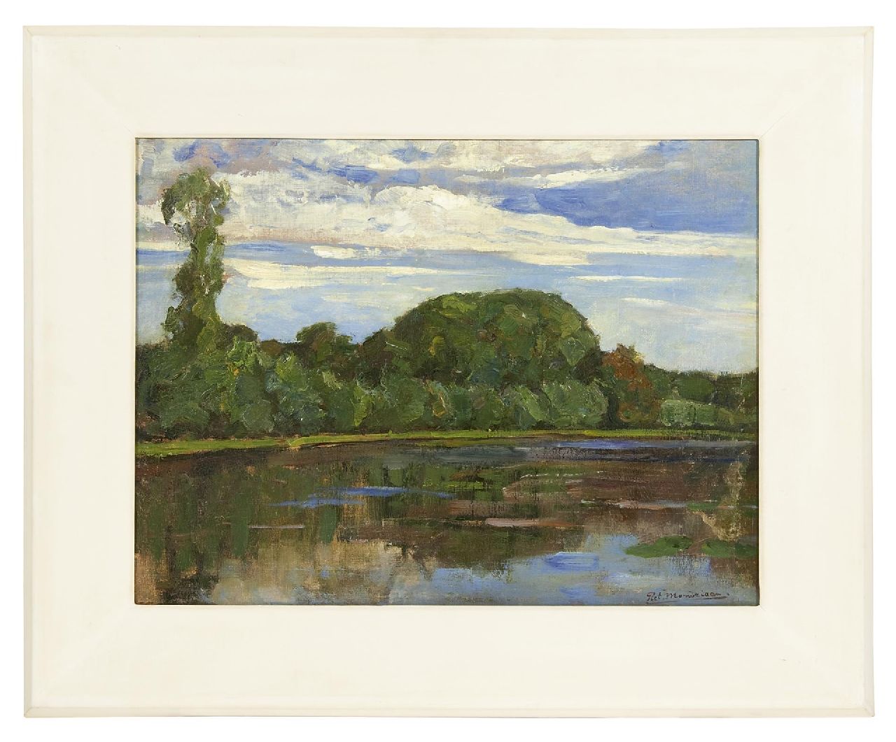 Mondriaan P.C.  | Pieter Cornelis 'Piet' Mondriaan | Paintings offered for sale | Geinrust farm with Isolated Tree at left isolated tree with 'isolated tree', oil on canvas 47.7 x 63.8 cm, signed l.r. and painted ca. 1905-1906