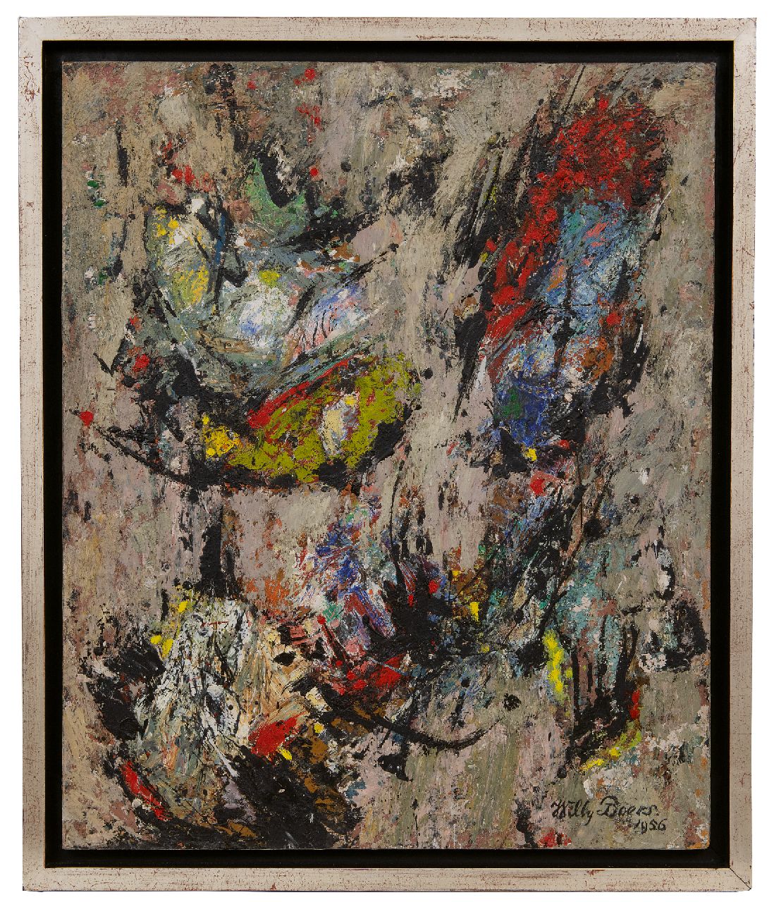 Boers W.H.F.  | 'Willy' Herman Friederich Boers | Schilderijen te koop aangeboden | Zonder titel, olieverf op board 60,0 x 50,0 cm, gesigneerd rechtsonder en gedateerd 1956