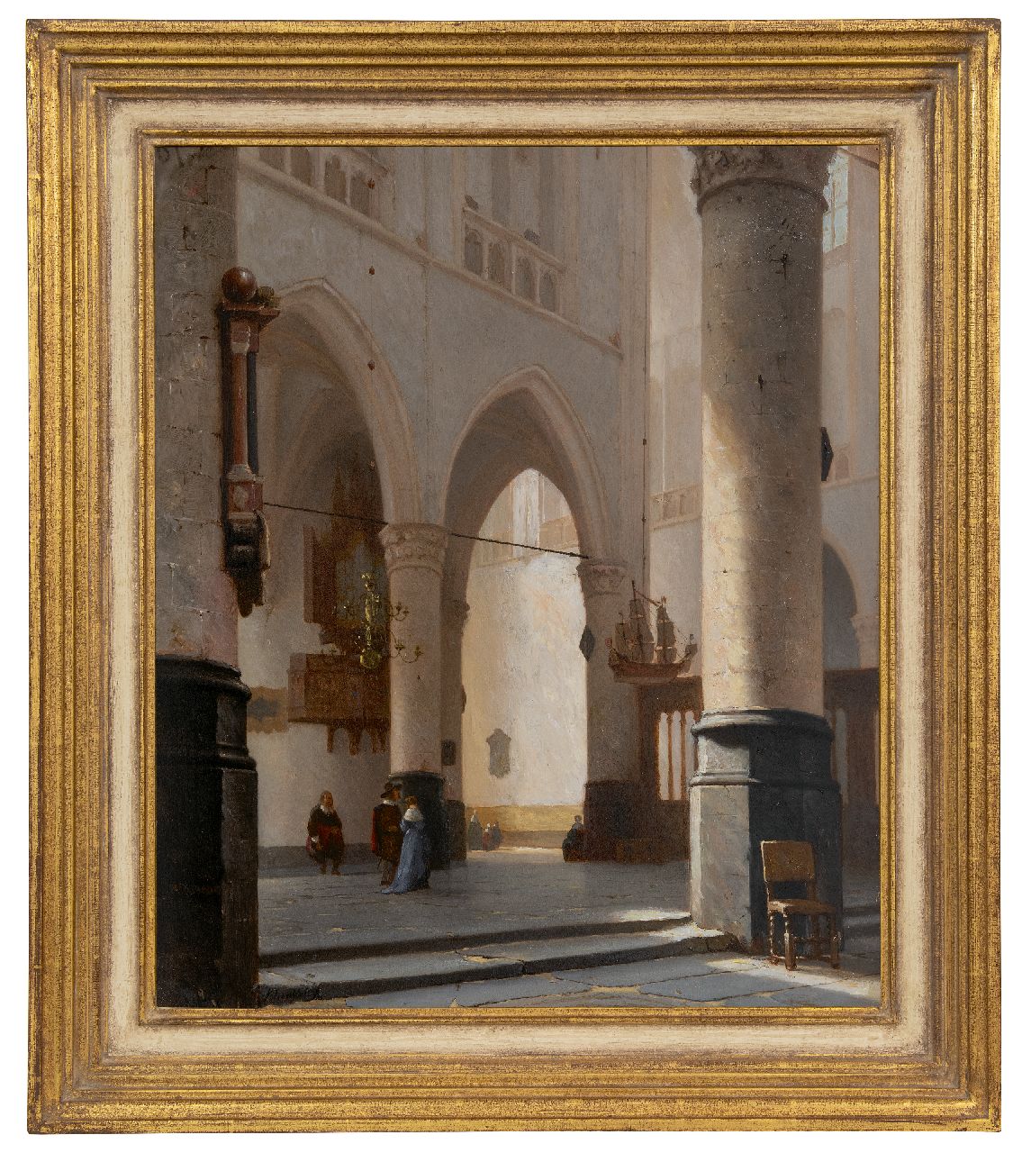 Schenkel J.J. | Jan Jacob Schenkel | Schilderijen te koop aangeboden | Interieur van de Grote Kerk te Alkmaar, olieverf op paneel 60,0 x 50,8 cm, gesigneerd linksonder (tweemaal) en gedateerd '67 Schenkel J.J. | Jan Jacob Schenkel | Schilderijen te koop aangeboden | Interieur van de Grote Kerk te Alkmaar, olieverf op paneel 60,0 x 50,8 cm, gesigneerd linksonder (tweemaal) en gedateerd '67