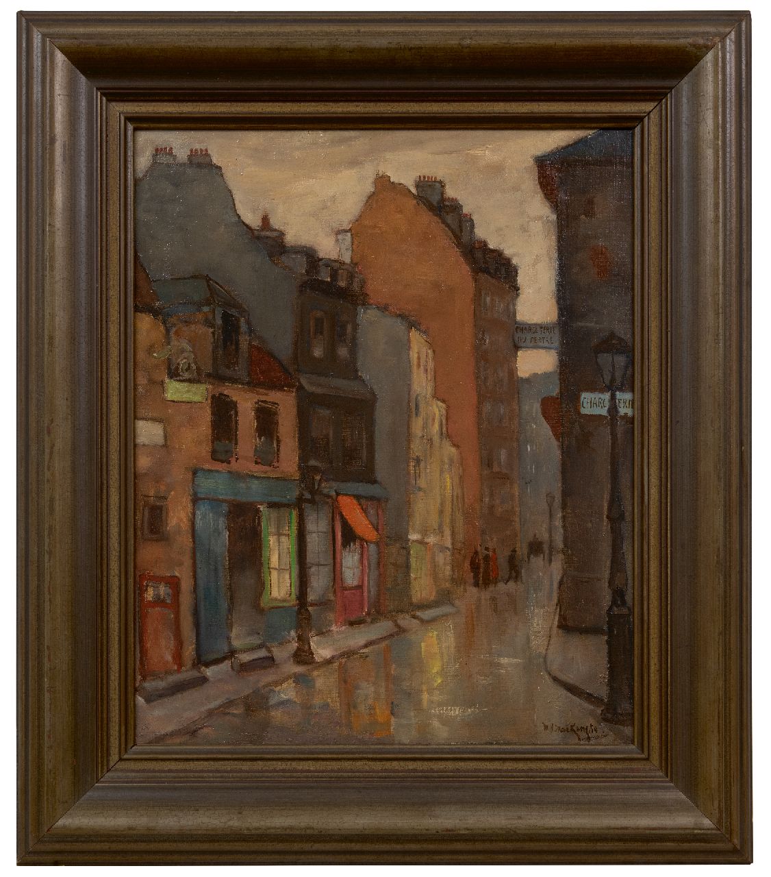 Mackenzie M.H.  | Marie Henri Mackenzie, Straatje op Montmartre, olieverf op doek 55,2 x 46,4 cm, gesigneerd rechtsonder