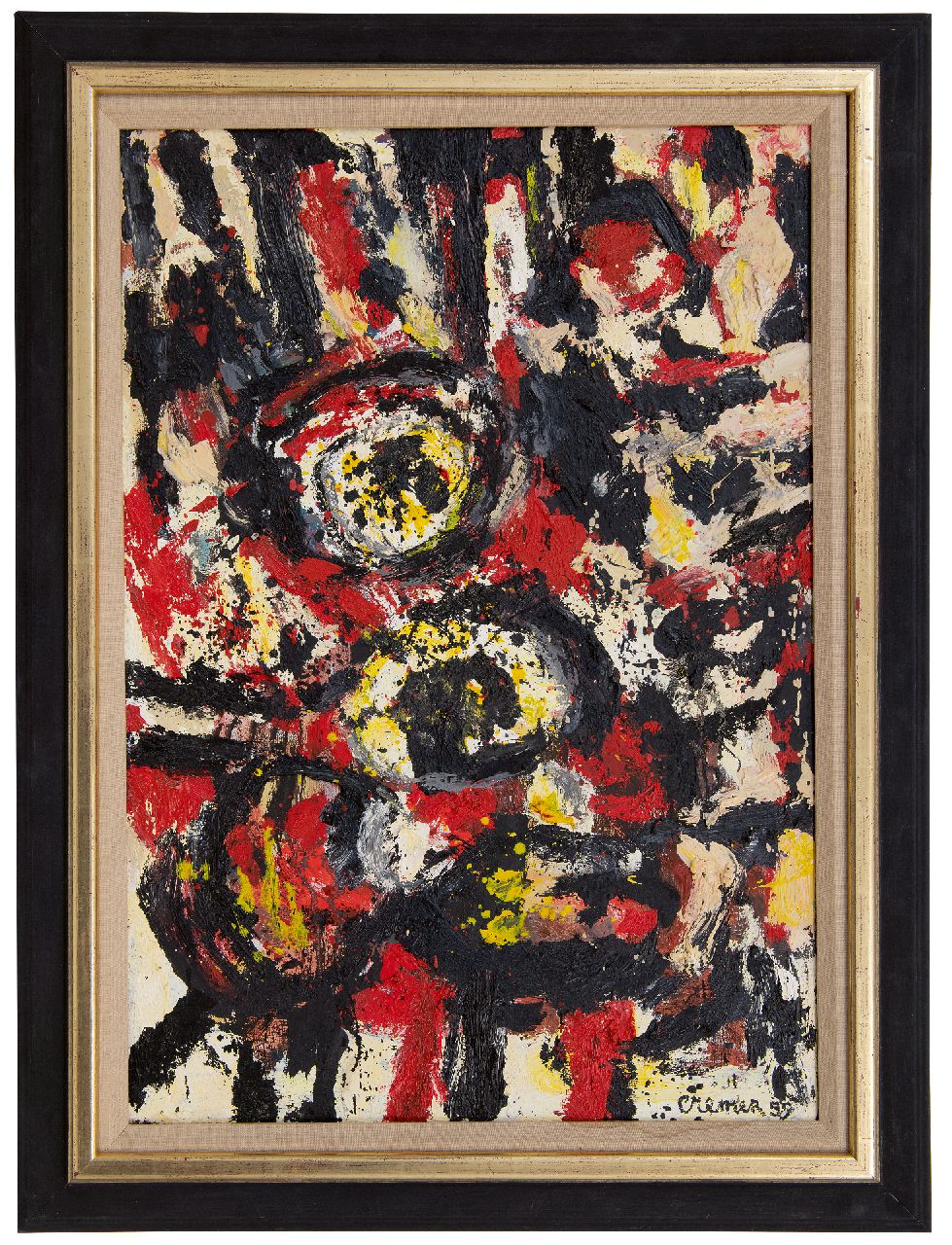 Cremer J.  | Jan Cremer | Schilderijen te koop aangeboden | Zonder titel, olieverf op doek 65,2 x 45,1 cm, gesigneerd rechtsonder en gedateerd '59
