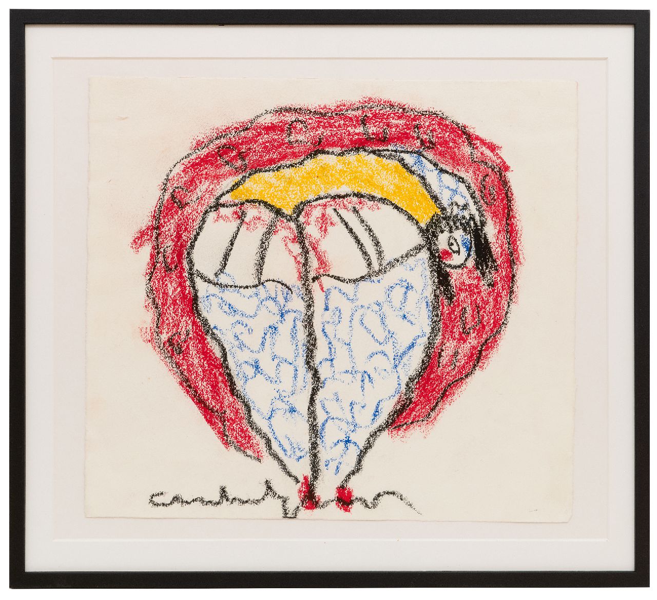 Heyboer A.  | Anton Heyboer | Aquarellen en tekeningen te koop aangeboden | Danseres, krijt op papier 35,9 x 39,6 cm, gesigneerd middenonder