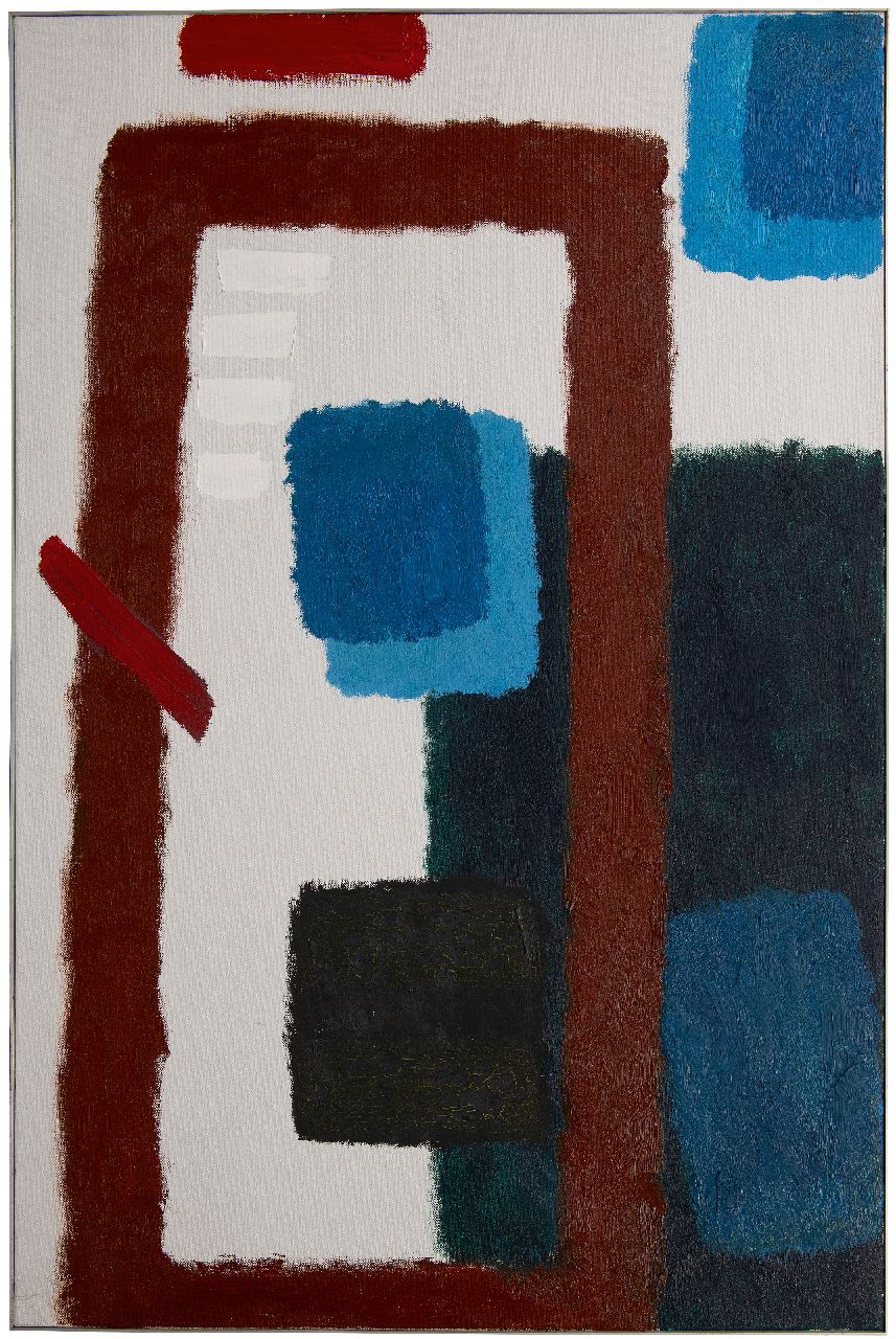 Hussem W.F.K.  | 'Willem' Frans Karel Hussem | Schilderijen te koop aangeboden | Abstracte compositie, olieverf op doek 150,3 x 100,5 cm, te dateren 1962 Hussem W.F.K.  | 'Willem' Frans Karel Hussem | Schilderijen te koop aangeboden | Abstracte compositie, olieverf op doek 150,3 x 100,5 cm, te dateren 1962