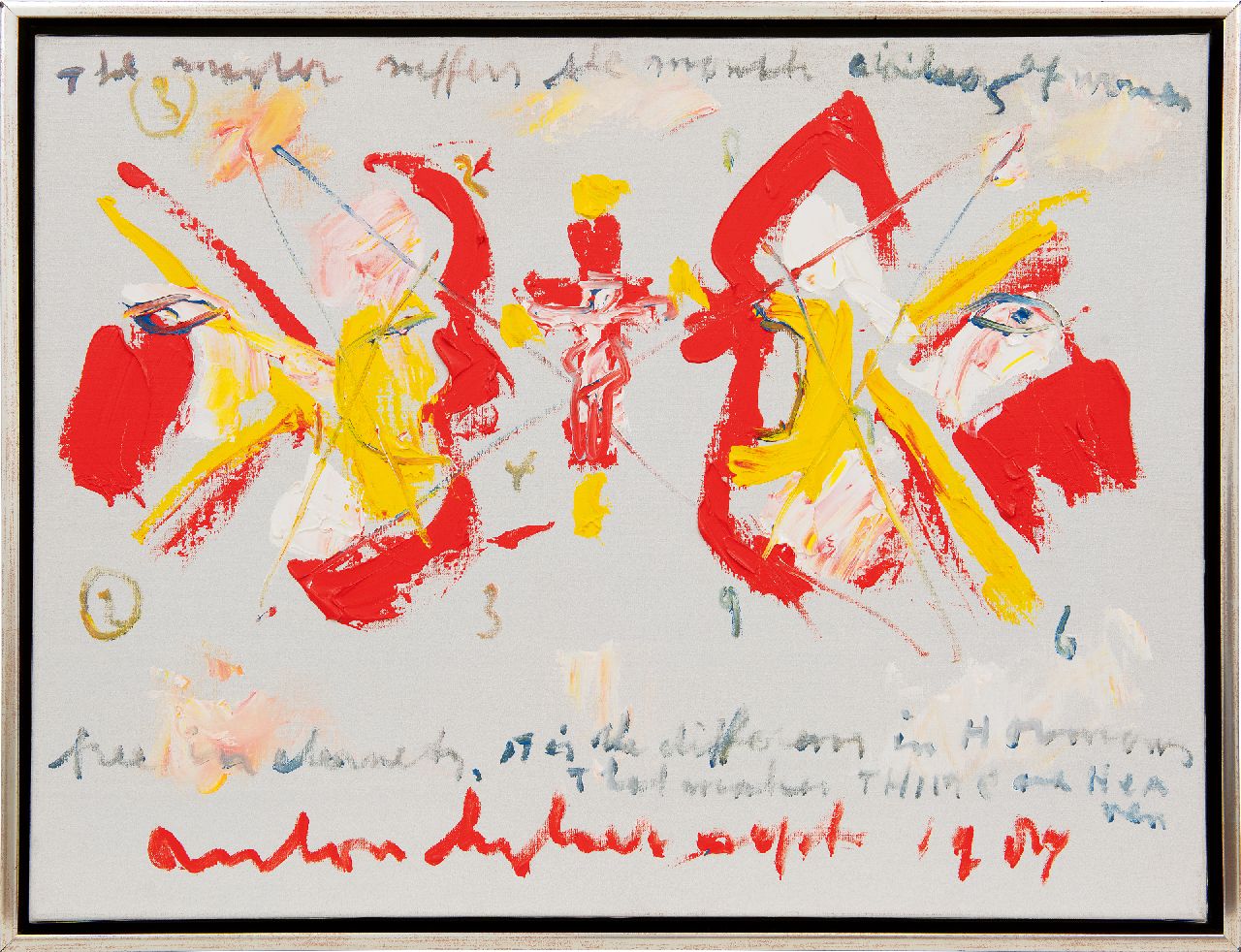 Heyboer A.  | Anton Heyboer | Schilderijen te koop aangeboden | Overleg, acryl op doek 60,0 x 80,2 cm, gesigneerd middenonder en gedateerd 1987