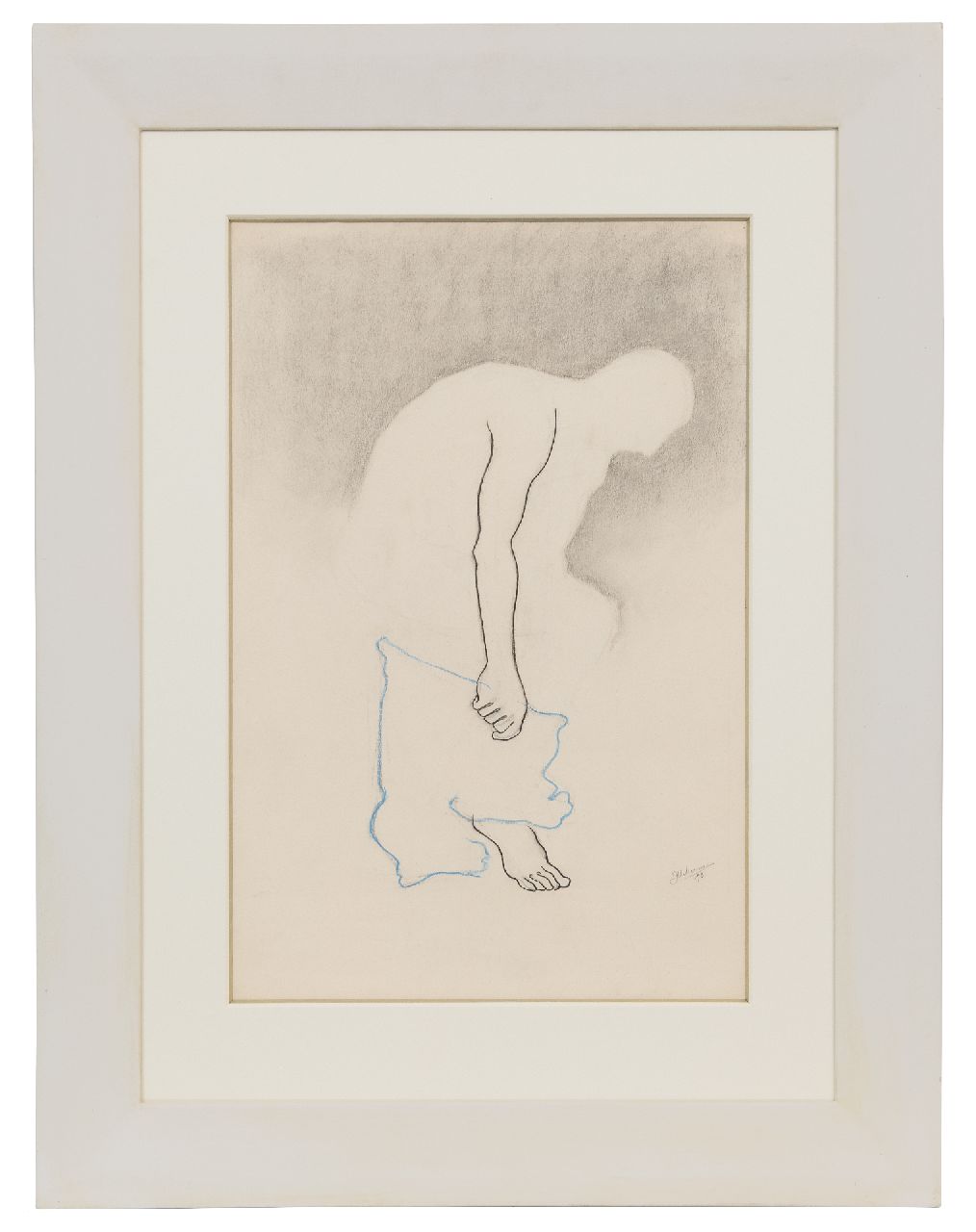 Moesman J.H.  | Johannes Hendrikus 'Joop' Moesman | Aquarellen en tekeningen te koop aangeboden | Zonder titel, houtskool en krijt op papier 56,0 x 37,6 cm, gesigneerd rechtsonder en gedateerd 1931