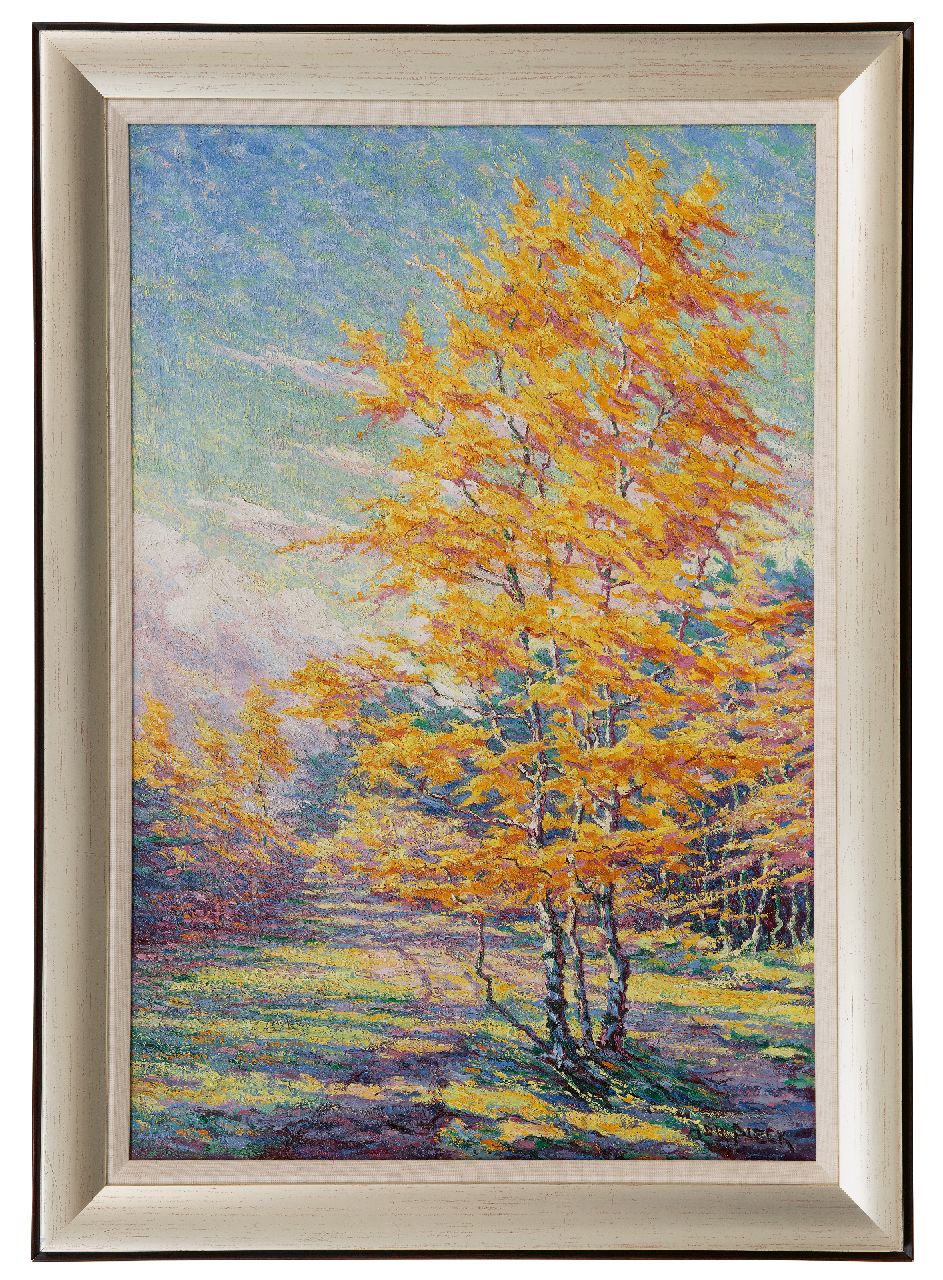 Pieck A.J.  | Adriana Jacoba 'Adri' Pieck, Herfstboom, olieverf op doek 76,0 x 50,9 cm, gesigneerd rechtsonder Pieck A.J.  | Adriana Jacoba 'Adri' Pieck, Herfstboom, olieverf op doek 76,0 x 50,9 cm, gesigneerd rechtsonder