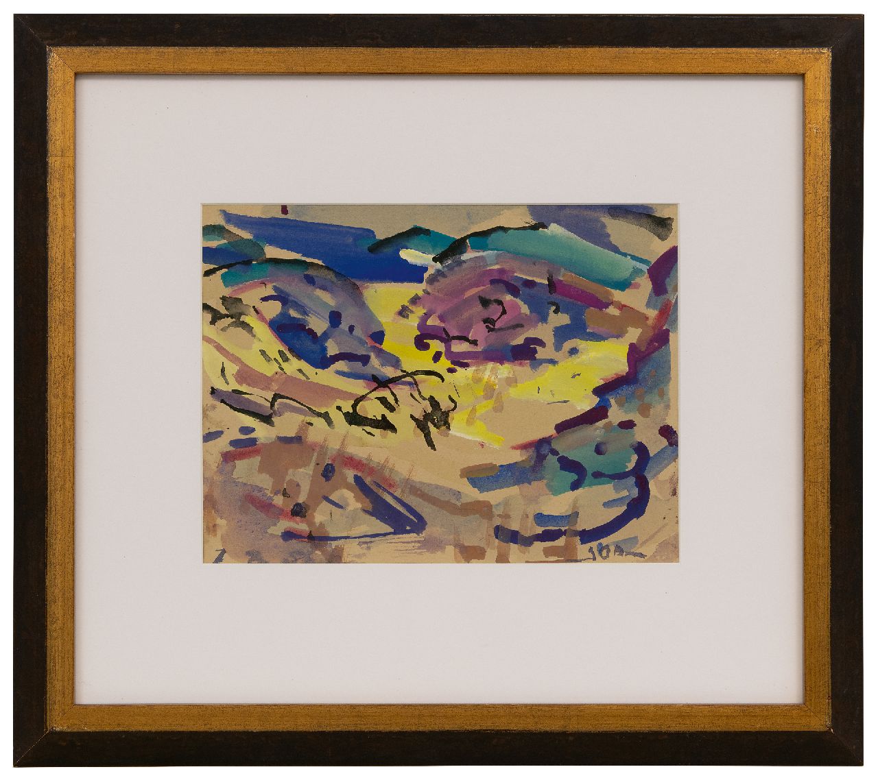 Jordens J.G.  | 'Jan' Gerrit Jordens, Duinlandschap Schiermonnikoog, aquarel op papier 23,0 x 30,8 cm, gesigneerd rechtsonder en gedateerd 7 9 57