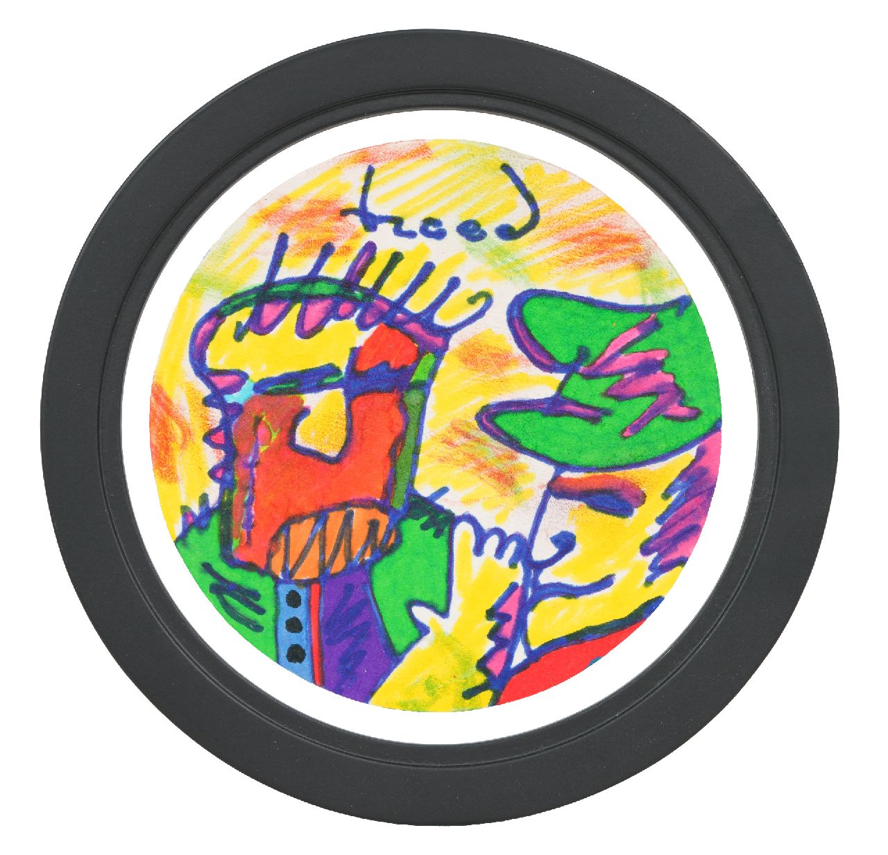 Brood H.  | Herman Brood |  te koop aangeboden | Bierviltje (27733), gesigneerd m.b.