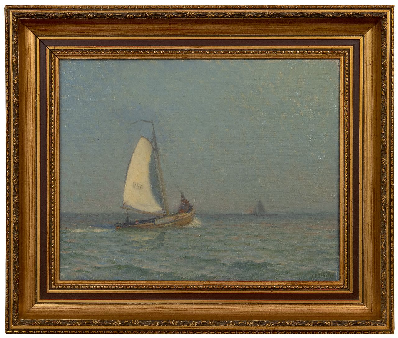 Schotel A.P.  | Anthonie Pieter Schotel | Schilderijen te koop aangeboden | Zomer op de Zuiderzee, olieverf op doek 40,0 x 50,0 cm, gesigneerd rechtsonder