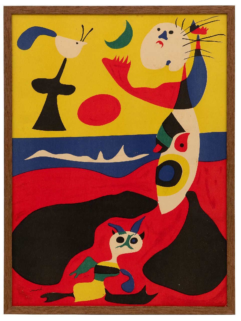 Miró (Joan Miró i Ferrà) J. | Joan Miró (Joan Miró i Ferrà) | te koop aangeboden | L'été (Illustratie uit het Franse kunsttijdschrift Verve 3, 1938), pochoir op paper 35,6 x 26,2 cm, gesigneerd linksonder (in de steen) en verso gedateerd 'Mars' 1938 Miró (Joan Miró i Ferrà) J. | Joan Miró (Joan Miró i Ferrà) | te koop aangeboden | L'été (Illustratie uit het Franse kunsttijdschrift Verve 3, 1938), pochoir op paper 35,6 x 26,2 cm, gesigneerd linksonder (in de steen) en verso gedateerd 'Mars' 1938