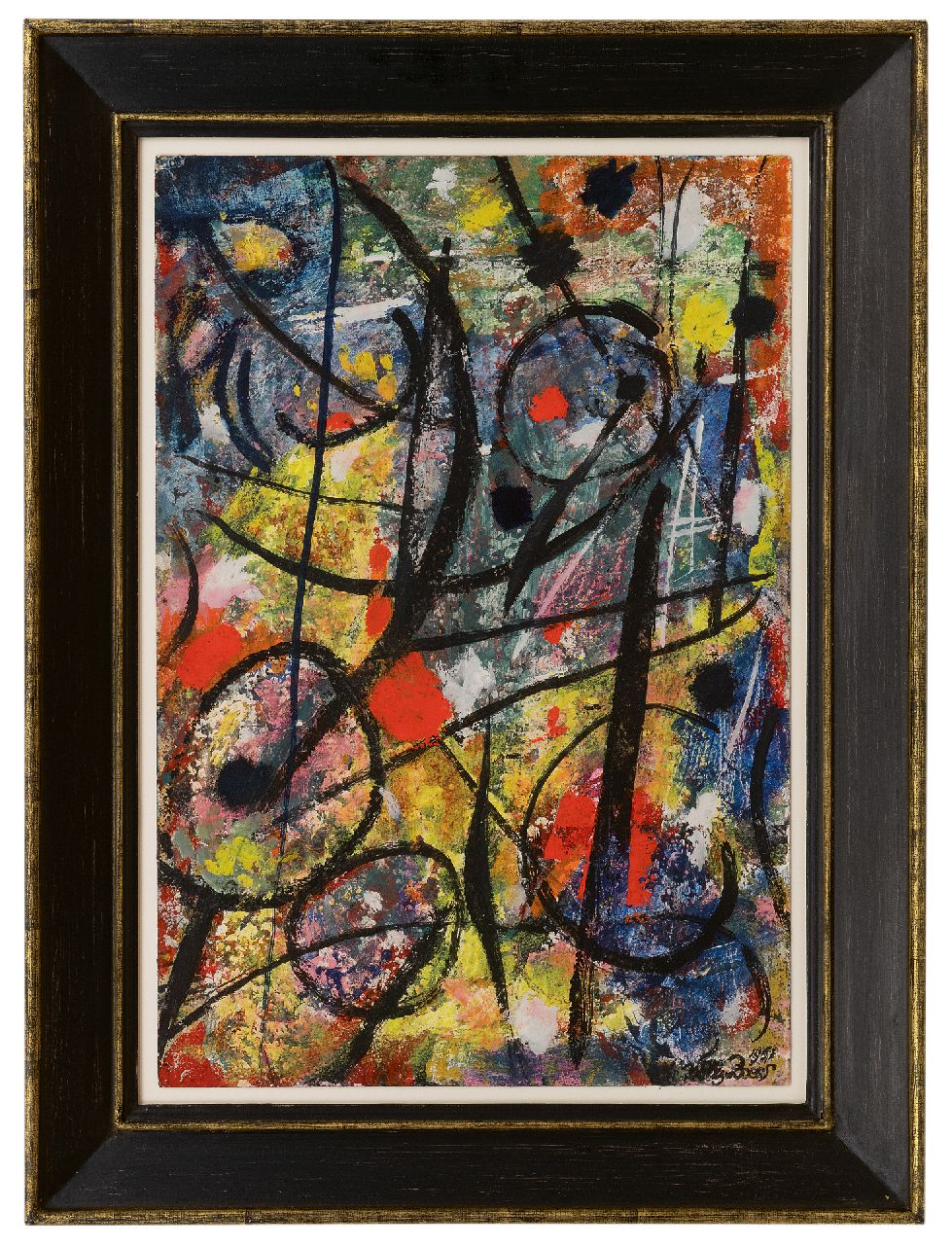 Boers W.H.F.  | 'Willy' Herman Friederich Boers | Aquarellen en tekeningen te koop aangeboden | Zonder titel, gouache op papier 54,0 x 36,5 cm, gesigneerd rechtsonder en gedateerd 1951