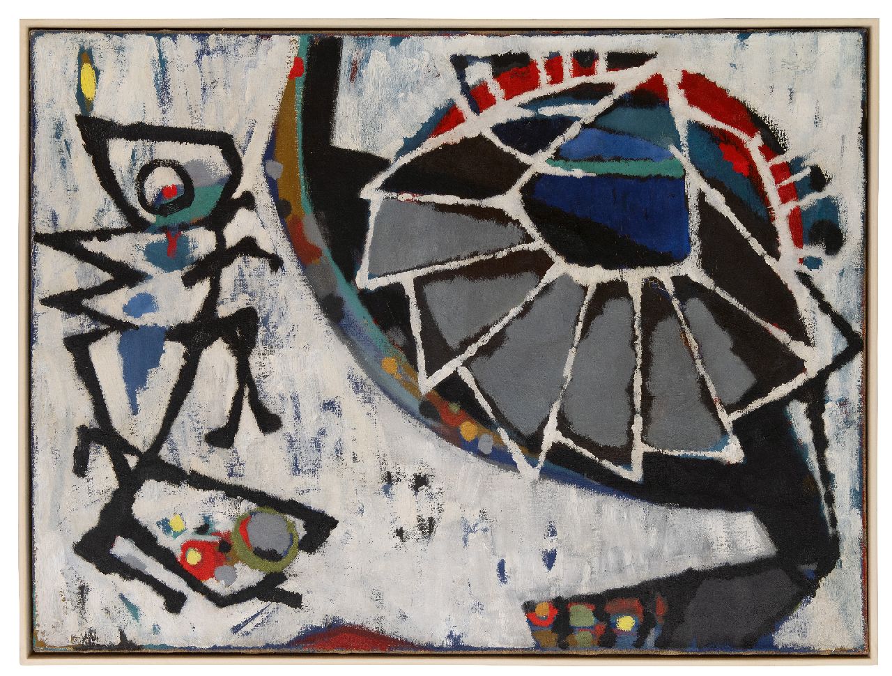 Hunziker F. | Frieda Hunziker, Ants, olieverf op doek 75,5 x 100,1 cm, te dateren eind jaren 50 Hunziker F. | Frieda Hunziker, Ants, olieverf op doek 75,5 x 100,1 cm, te dateren eind jaren 50