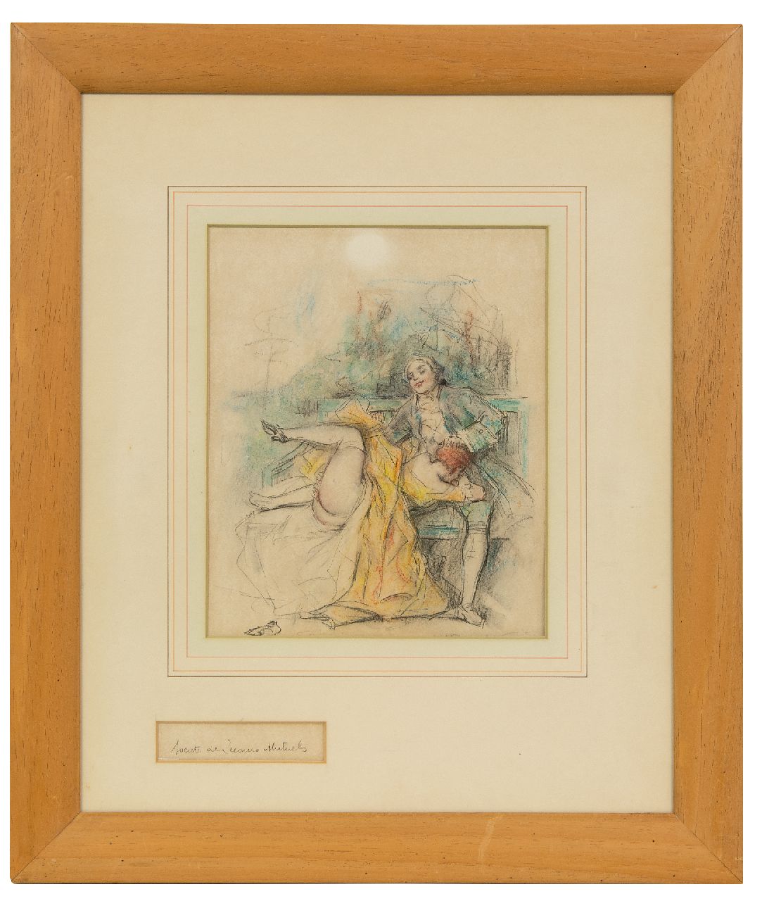 Poulton T.L.  | Thomas Leycester 'Tom' Poulton, Société de secours mutuel / Wederzijdse ondersteuning, kleurpotlood op papier 21,5 x 18,0 cm