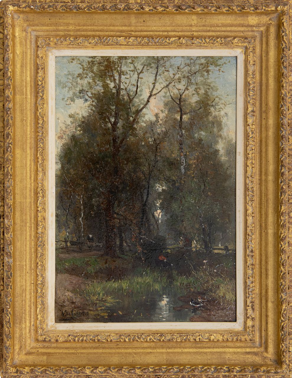 Bilders J.W. | Johannes Warnardus Bilders | Schilderijen te koop aangeboden | Bosvennetje, olieverf op paneel 33,7 x 23,0 cm, gesigneerd linksonder Bilders J.W. | Johannes Warnardus Bilders | Schilderijen te koop aangeboden | Bosvennetje, olieverf op paneel 33,7 x 23,0 cm, gesigneerd linksonder