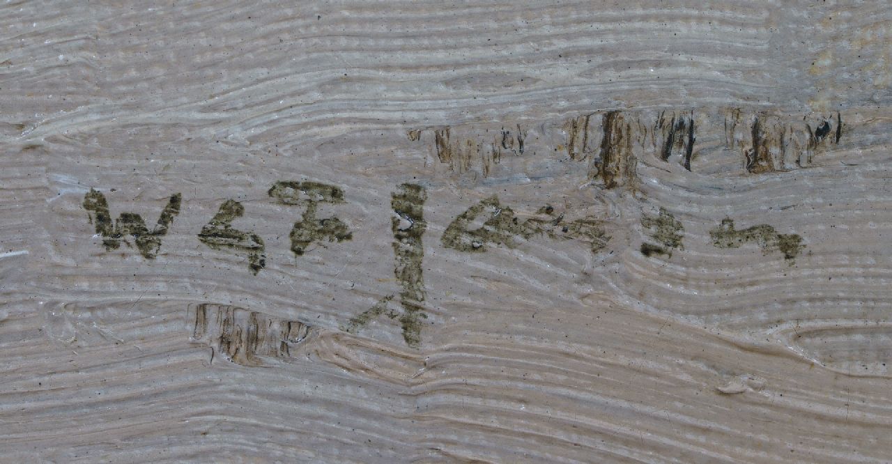 Willem George Frederik Jansen signaturen Winterlandschap