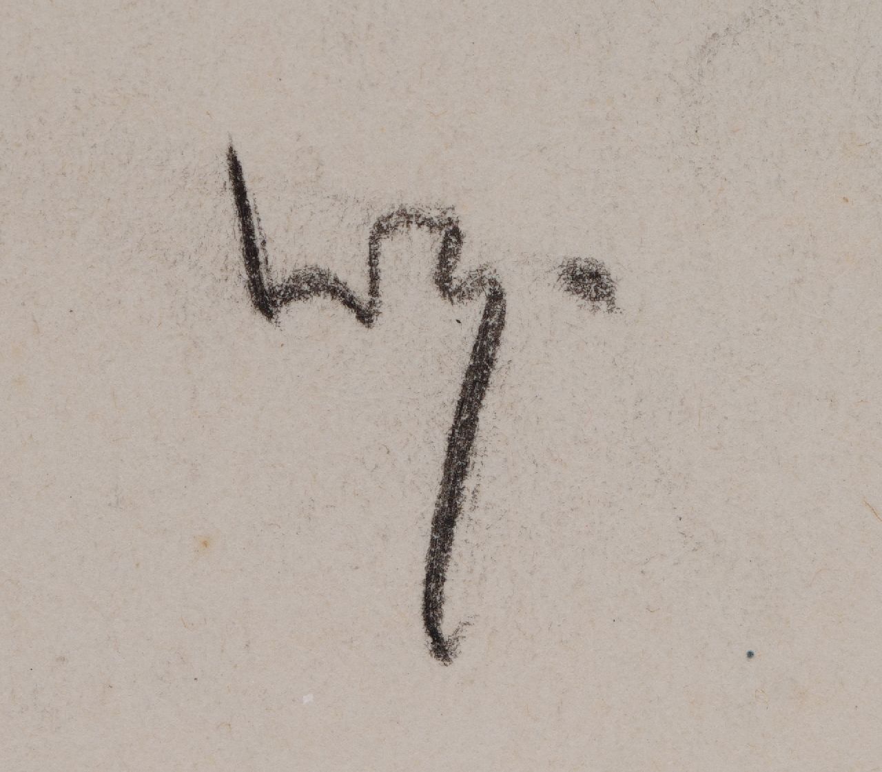 Willy Sluiter signatures A man with a hat; a man with a pipe
