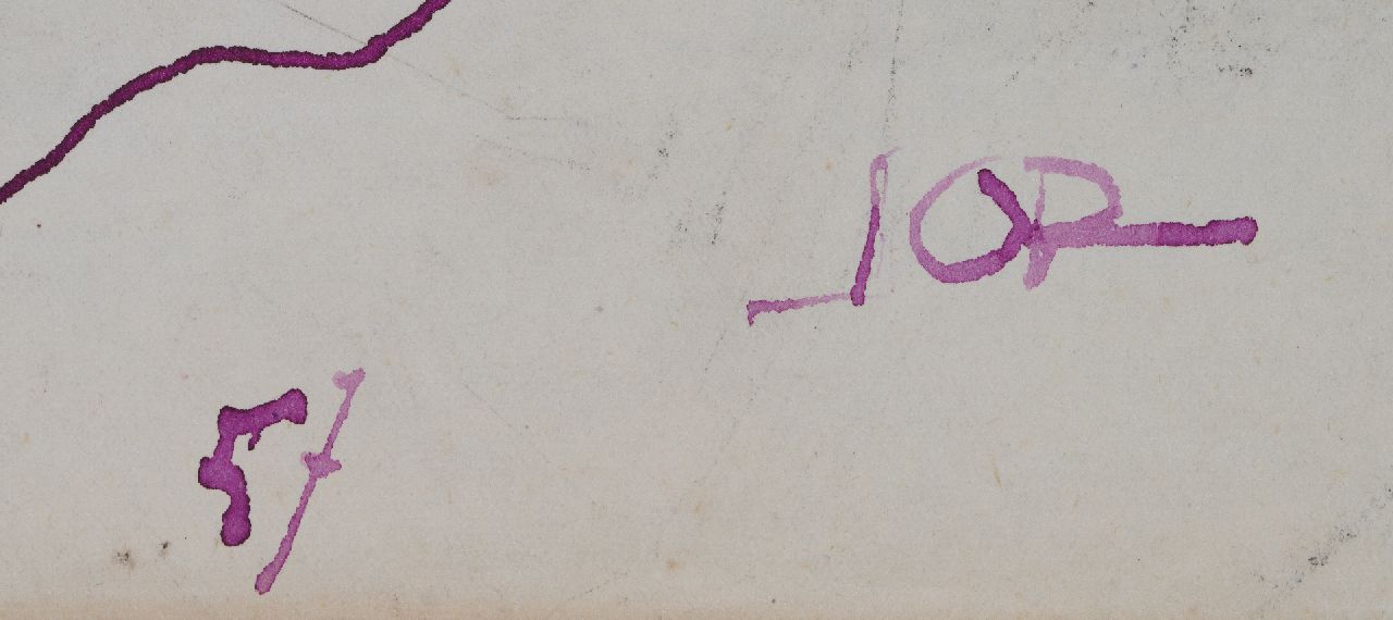 Jan Jordens signatures Self portrait of the artist
