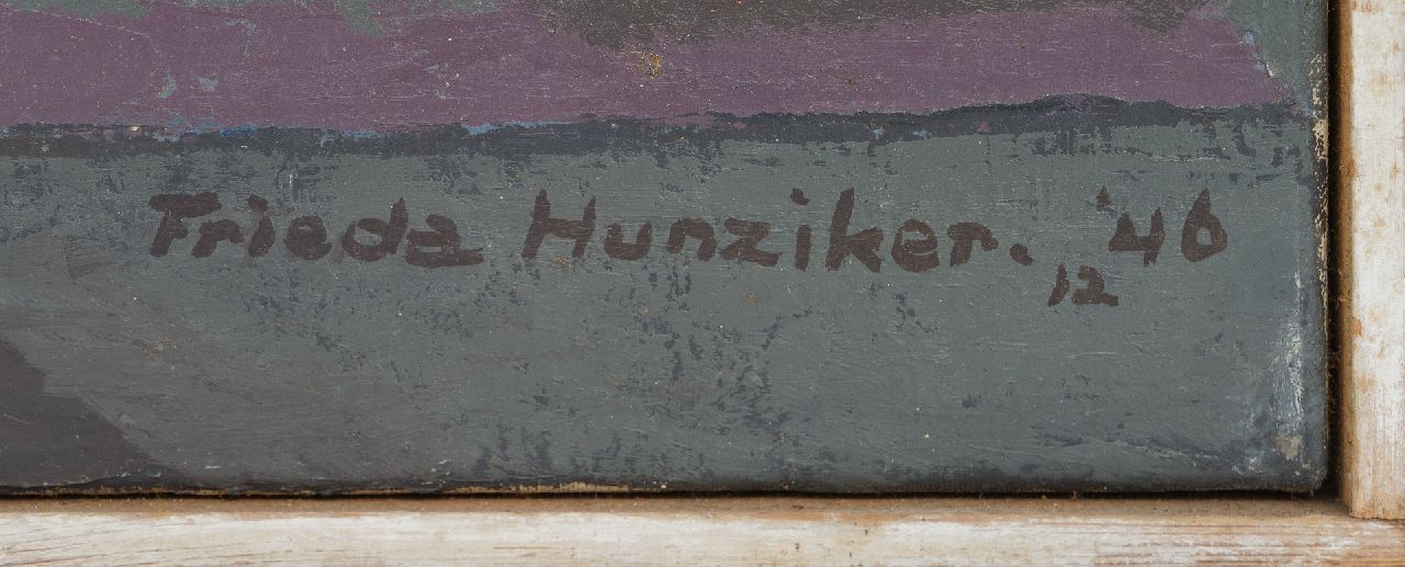 Frieda Hunziker signaturen Expositie