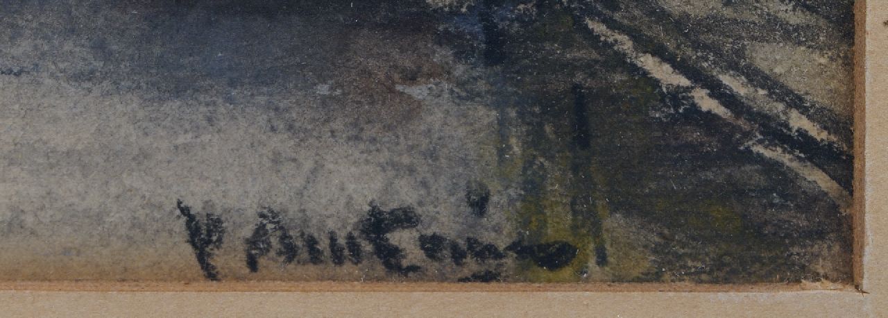 Floris Arntzenius signaturen Gezicht op een grachtje