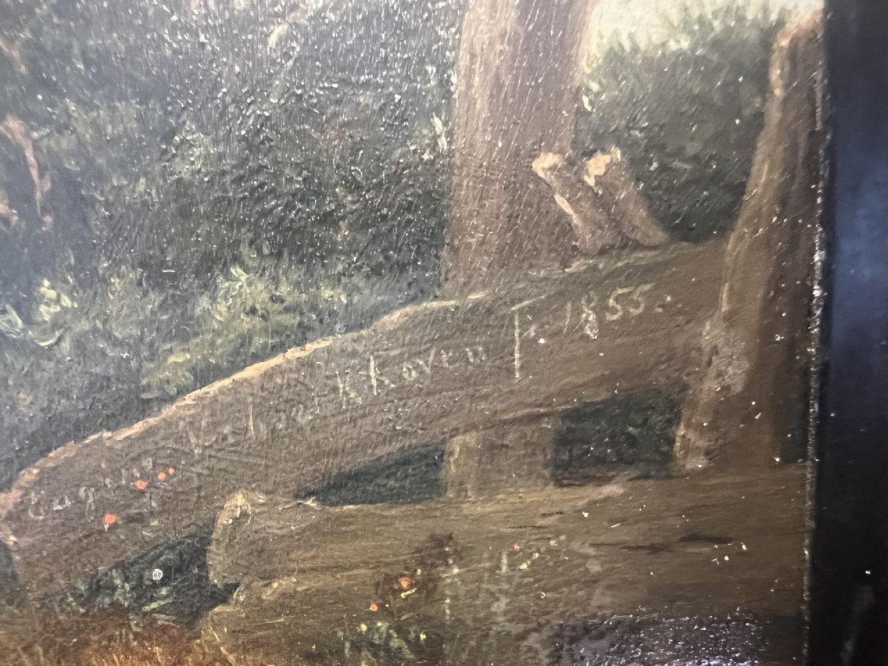 Joseph van Dieghem signaturen Landschap met twee schapen en een lam