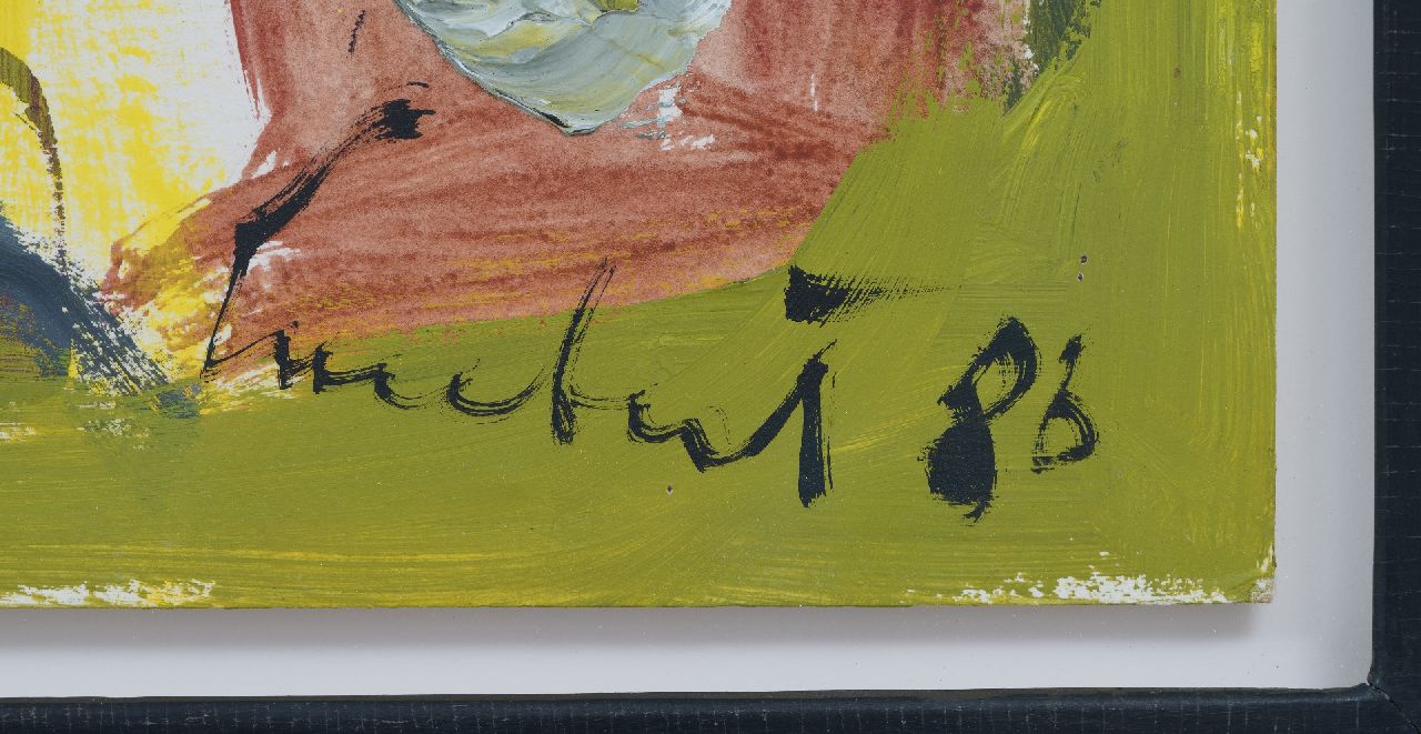 Lucebert signaturen Zonder titel (twee figuren)