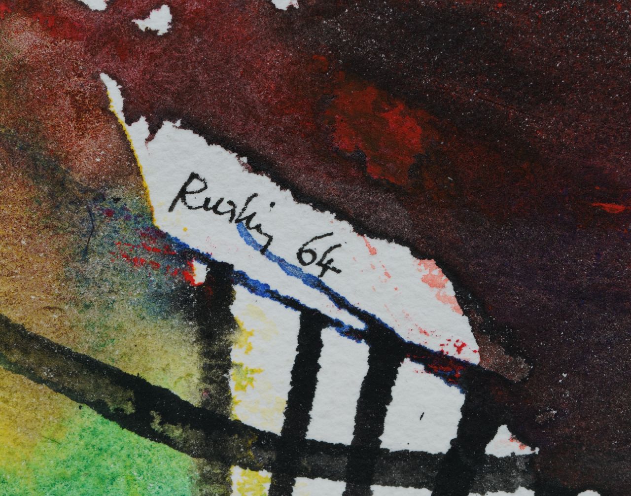 Jean Rustin signaturen Zonder titel