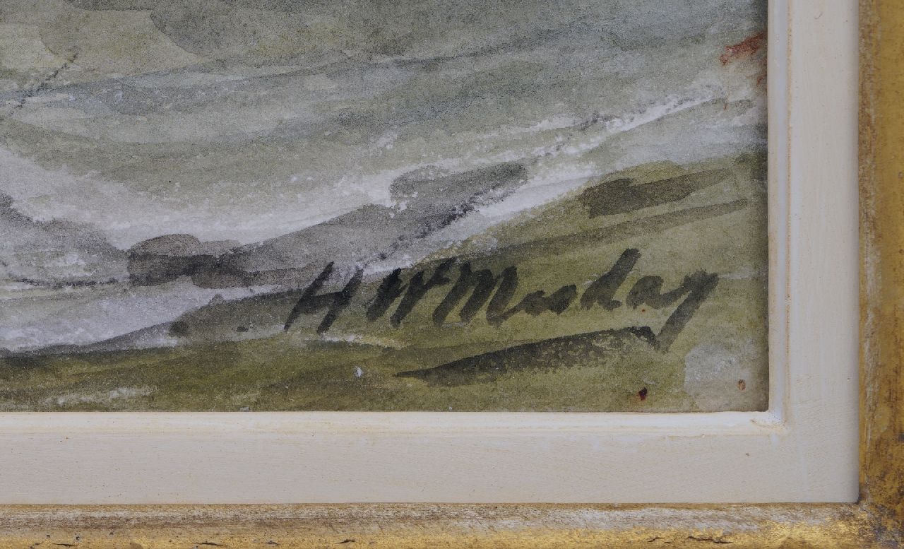 Hendrik Willem Mesdag signaturen Terugkerende vissersvloot, Scheveningen