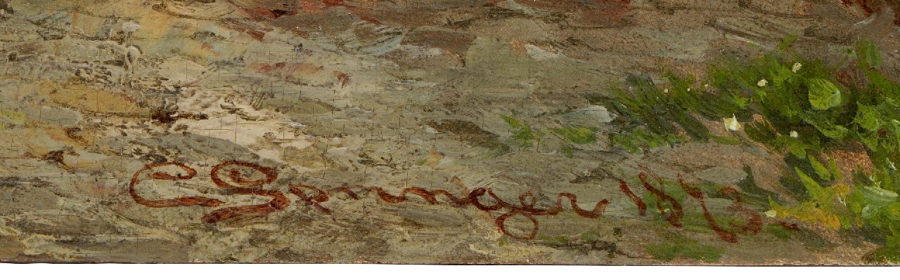 Cornelis Springer signaturen Achter de Drie Banen, Enkhuizen