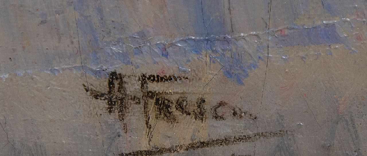 Abraham Fresco signaturen In de stationswachtkamer